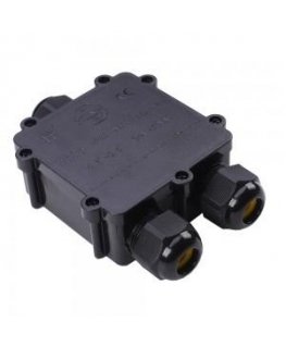 Соединение для софитов V-TAC, T-образное, черное, диаметр проводов 8-12 мм, IP68