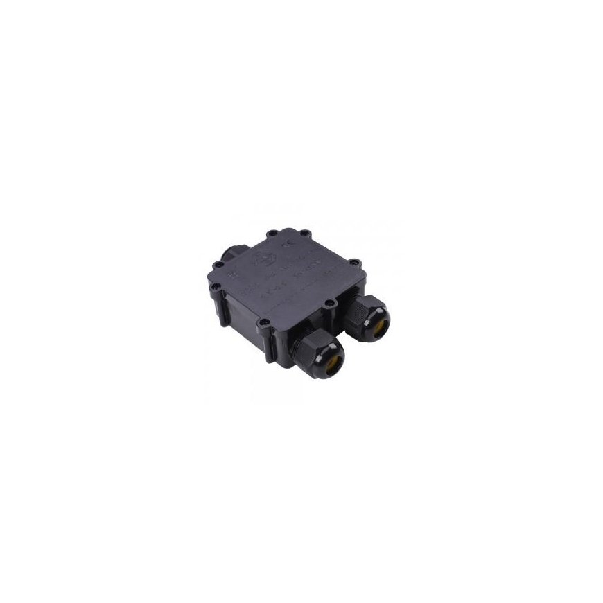 Connection for V-TAC spotlights, T-shaped, black, wire diameter 8-12mm, IP68