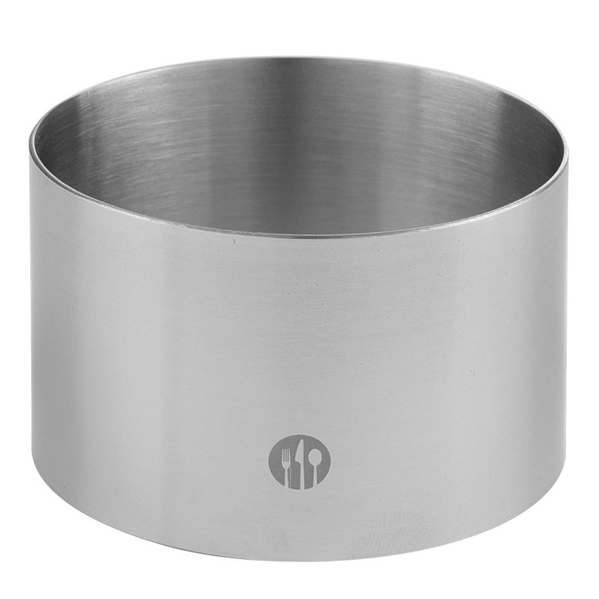 Stainless Steel Pastry Chef Ring, size 70 mm, height 45 mm - Hendi 512104