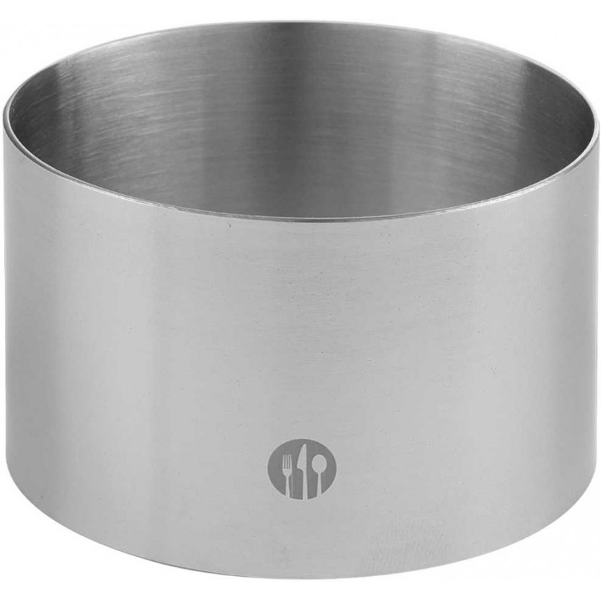 Stainless Steel Pastry Chef Ring, size 70 mm, height 45 mm - Hendi 512104 – 2