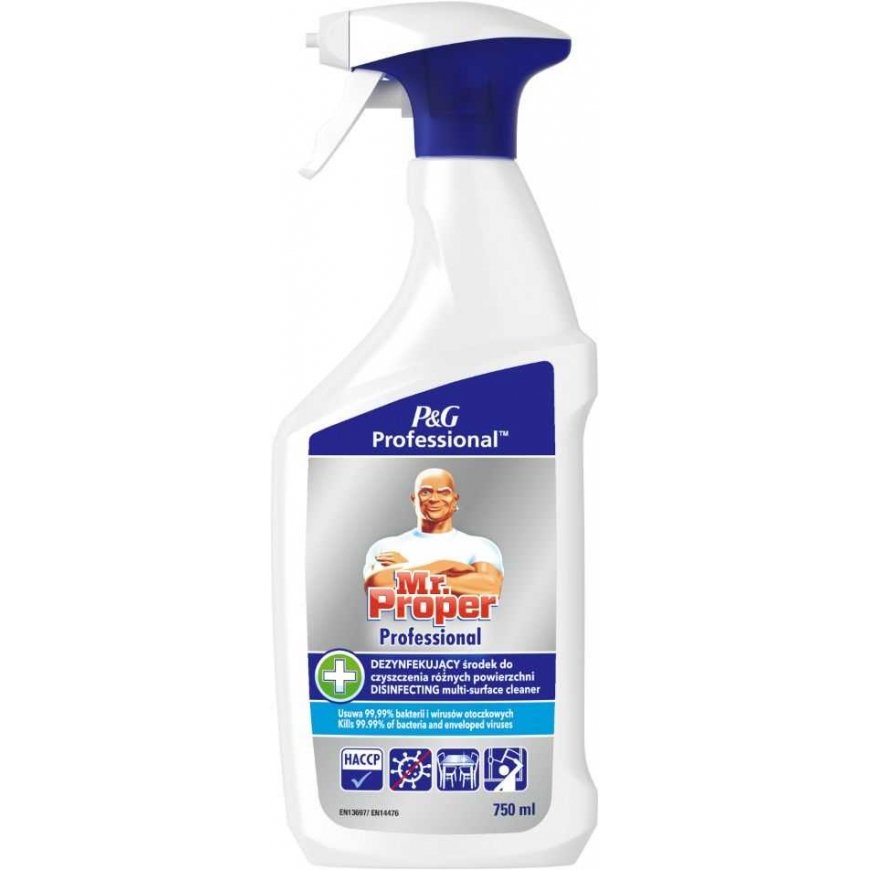 Mr. PROPER PROFESSIONAL Multi-Surface Cleaner and Disinfectant, 750ml – 2