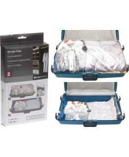 Storage Solutions Vacuum Bags Set for Clothes and Bedding 130x74 + 86x50 cm