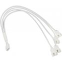 Kolink 1-4 PWM Fan Splitter Cable - 35 cm, Braided, White Kolink 1-4 PWM Fan Splitter Cable - 35 cm, Braided, White