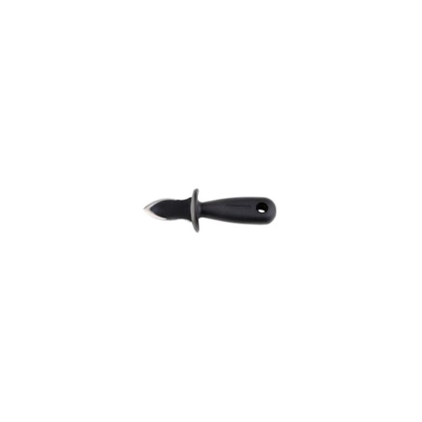 Oyster knife, sharpened, with protection, stainless steel/plastic, L 15 cm, pcs