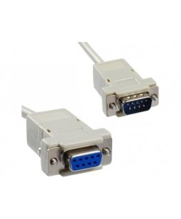 PremiumCord DB-9 - DB-9, 2m, Balts (kpm2a)