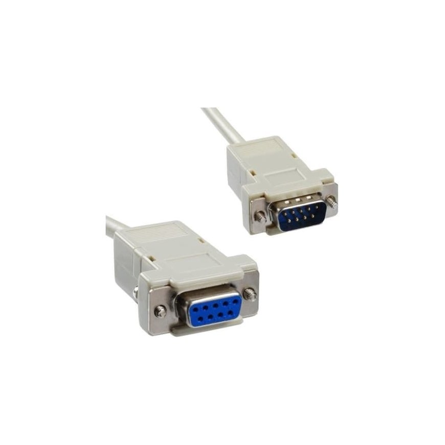 PremiumCord DB-9 - DB-9, 2м, Baltas (kpm2a)