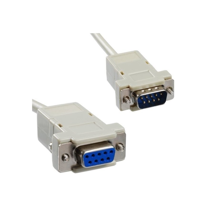 PremiumCord DB-9 - DB-9, 2m, Valkoinen (kpm2a) – 2