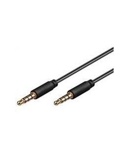 PremiumCord 3,5 mm pistik - 3,5 mm pistik 0,5 m musta (kjack4mm05)