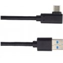 PREMIUMCORD USB kabelis, tipa C/M, sulenkta savienojuma 90° - USB 3.0 A/M, 1m PREMIUMCORD USB kabelis, tipa C/M, sulenkta savienojuma 90° - USB 3.0 A/M, 1m