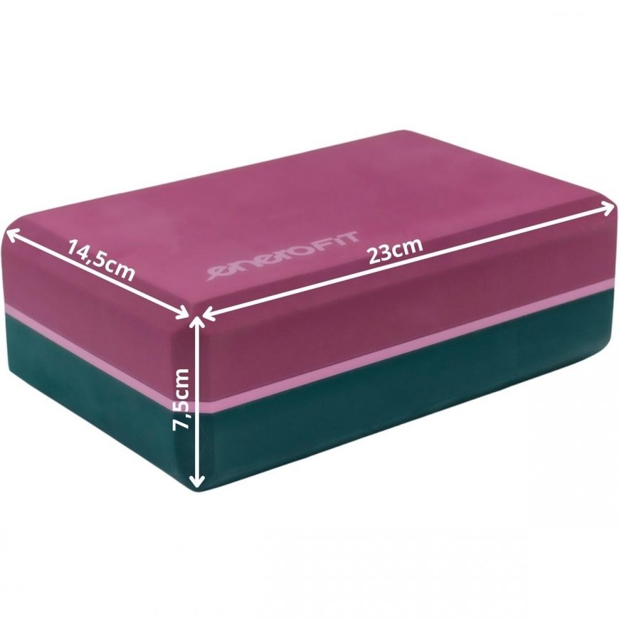 BLOKO KUBAS PRATIMAMS JOGAI PILATESUI FITNESUI TRICOLOR ENERO FIT – 2