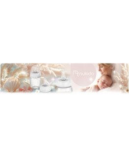 PP-pieno pullon sett 2 kappaletta Nukido 0+, 180 ml