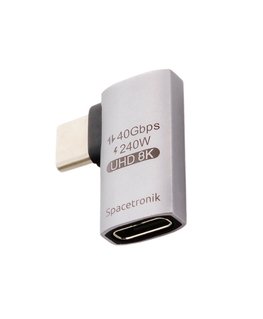 Spacetronik USB-C to USB-C USB4 8K 90° Adapter SPU-A20