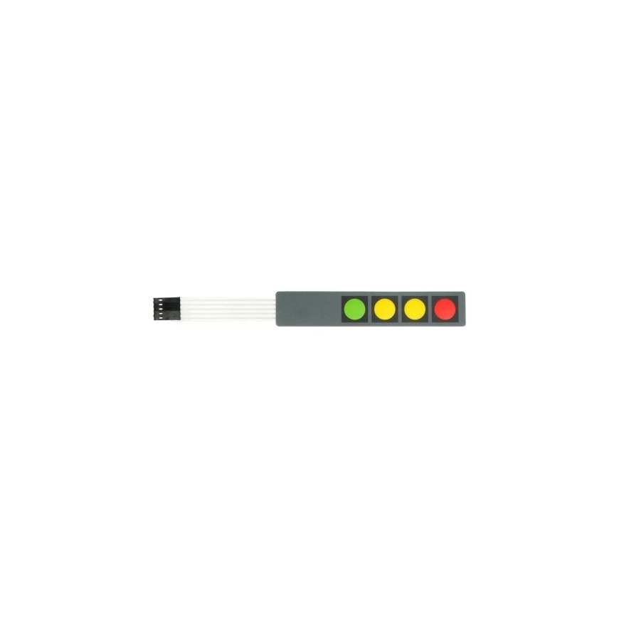 OEM Membrane Keyboard - 4 Colorful Buttons - Sticky – 2