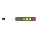 OEM Membrane Keyboard - 4 Colorful Buttons - Sticky OEM Membrane Keyboard - 4 Colorful Buttons - Sticky