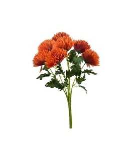 Mondex Since 1986 VIRIDIS artificial flower bouquet of 7 chrysanthemums, 57 cm, AW25