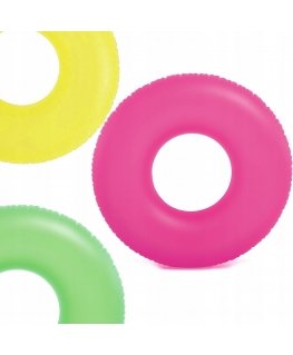 Neon Inflatable Swim Ring, Diameter 91 cm - 3 Colors INTEX 59262 Green