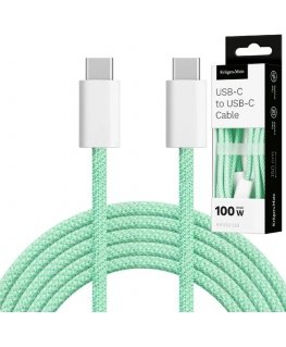 Кабель USB типа C 100 Вт 1.5 м Зелёный Kruger & Matz Basic
