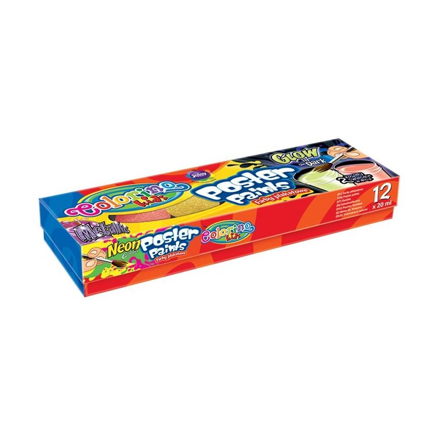 Colorino Guašas mix (metāliskas, spīdīgs tumsā