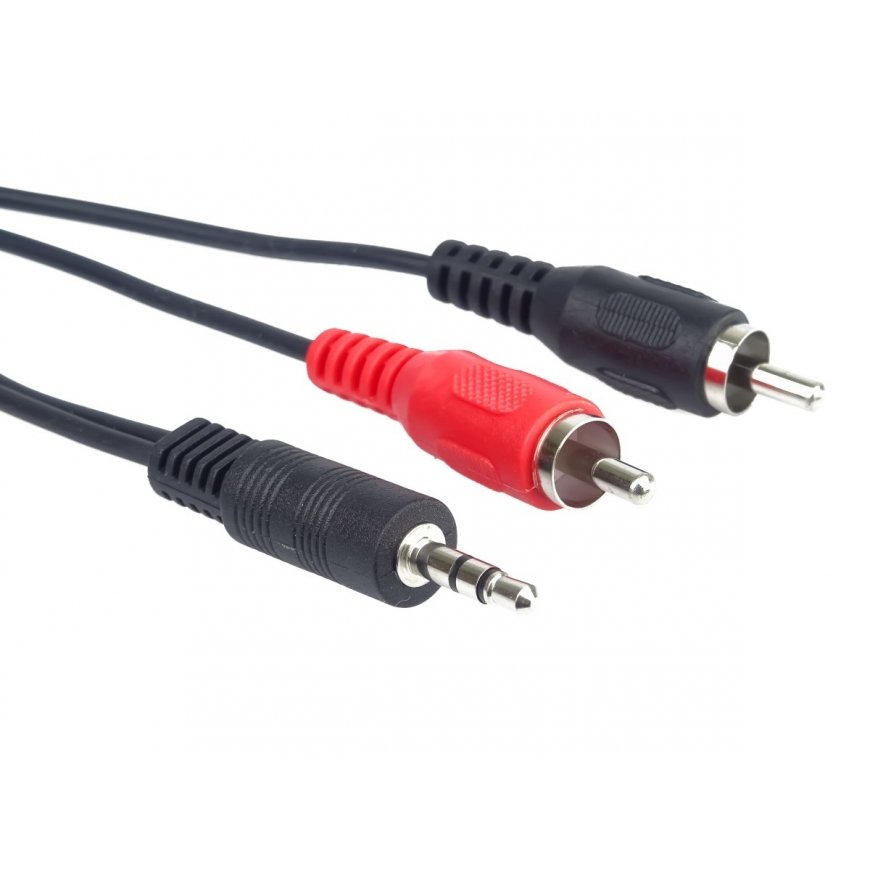 PremiumCord KJACKCIN10 audio cable 10 m 3.5mm 2 x RCA Black, Red – 2
