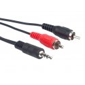 PremiumCord KJACKCIN10 audio cable 10 m 3.5mm 2 x RCA Black, Red PremiumCord KJACKCIN10 audio cable 10 m 3.5mm 2 x RCA Black, Red