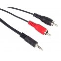 PremiumCord KJACKCIN10 audio cable 10 m 3.5mm 2 x RCA Black, Red PremiumCord KJACKCIN10 audio cable 10 m 3.5mm 2 x RCA Black, Red