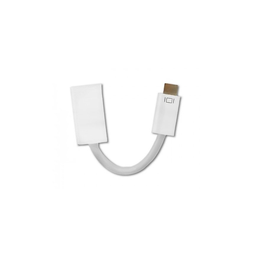 Qoltec 50519 video cable adapter 0.15 m Mini-DVI HDMI White