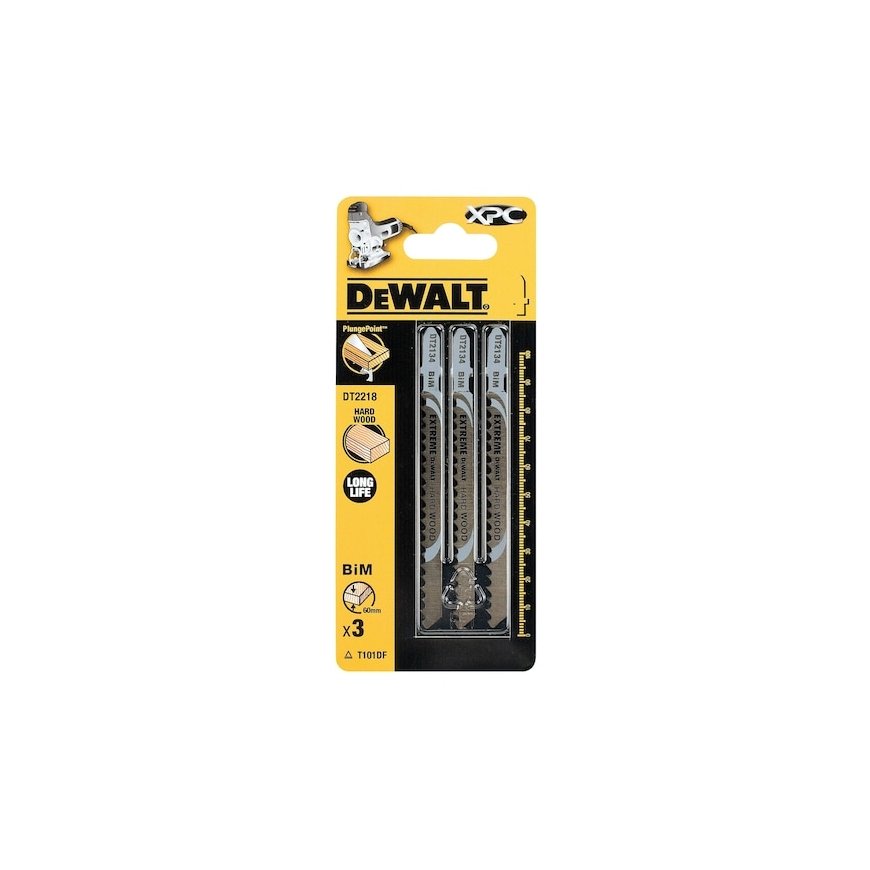 DeWALT DT2218-QZ kuviosahan, lehtisahan & puukkosahan terä 3 kpl – 3