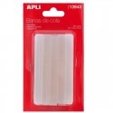 Apli Hot Glue Sticks, Clear, 11mm, Pack of 10