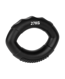 Silicone grip for hand rehabilitation, 0 - 27 kg, black, REBEL ACTIVE