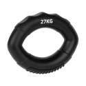 Silicone grip for hand rehabilitation, 0 - 27 kg, black, REBEL ACTIVE