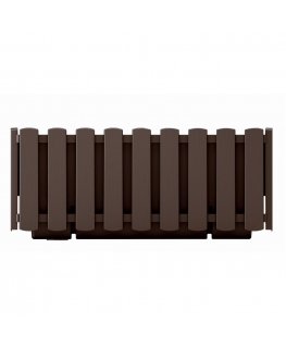 Lillede pott Prosperplast Boardee Fencycase DDEF400-R222, pruun