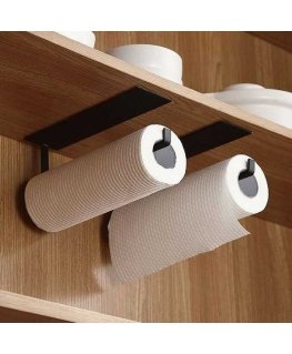 Oem Paper Holder - valkoinen - Keittiöteline pyyhkeille ja foliolle