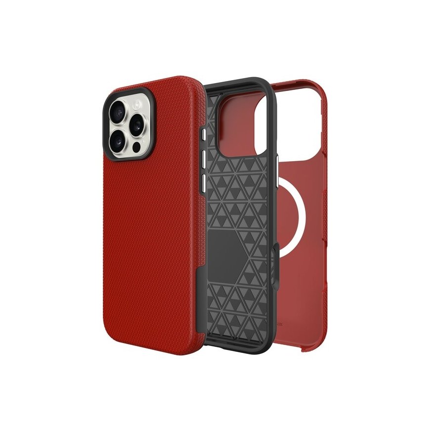 Perfectionists Triangle Mag Case for Apple iPhone 13 Pro Max, red – 2