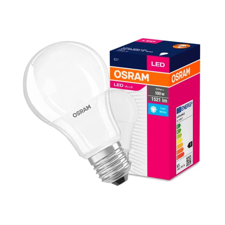 OSRAM VALUE E27 13W (14W) / 840 CLA100W šaltas 4000k – 2