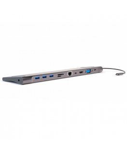4smarts 11in1 USB 3.2 Gen 1 (3.1 Gen 1) Type-A + Type-C Grey