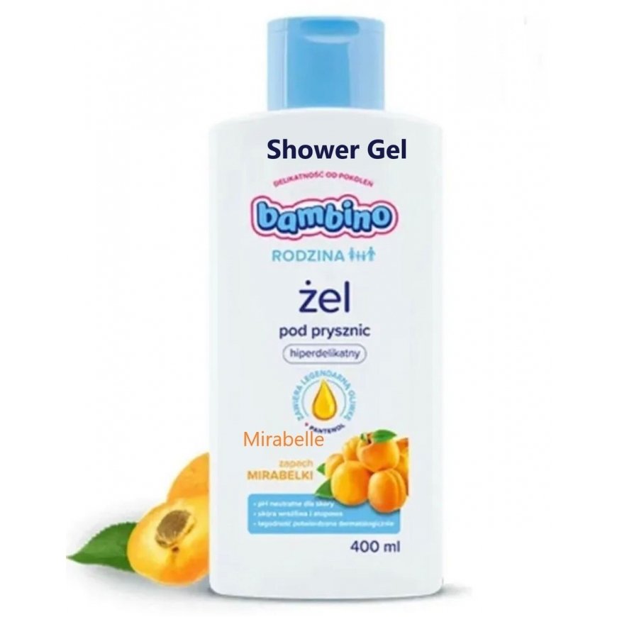 Bambino Family dušo želė itin švelni Mirabelka 400 ml