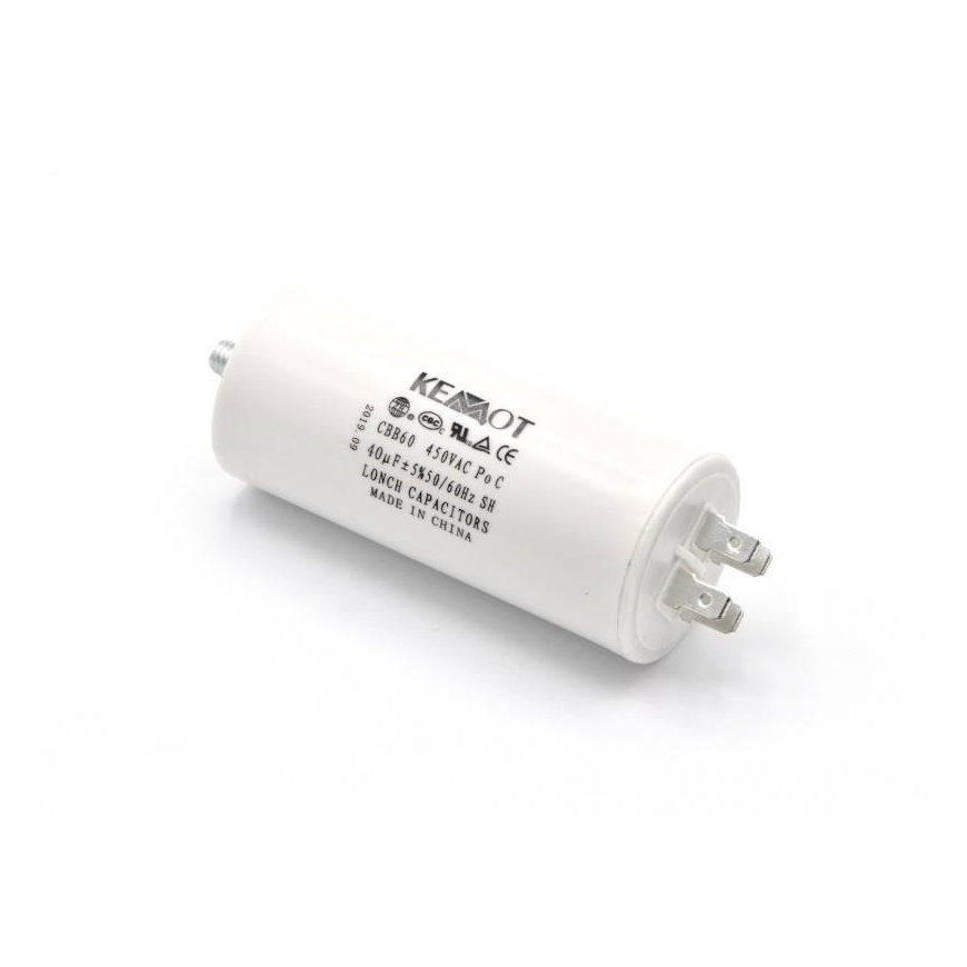Rebel Kemot variklio paleidimo kondensatorius 40uF 450V