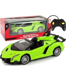 Lean Toys Nuotoliniu būdu valdomas automobilis Sports Car R/C 1:18, žalias