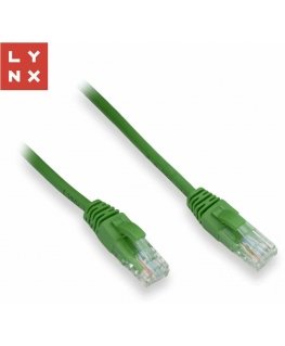 LYNX UTP savienojošais kabelis Cat5e, PVC, CCA, 7m, zaļš