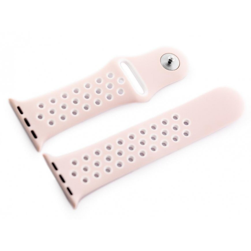 Pacific Apple Watch siksna U24 - rozā/balta - 42/44mm – 2