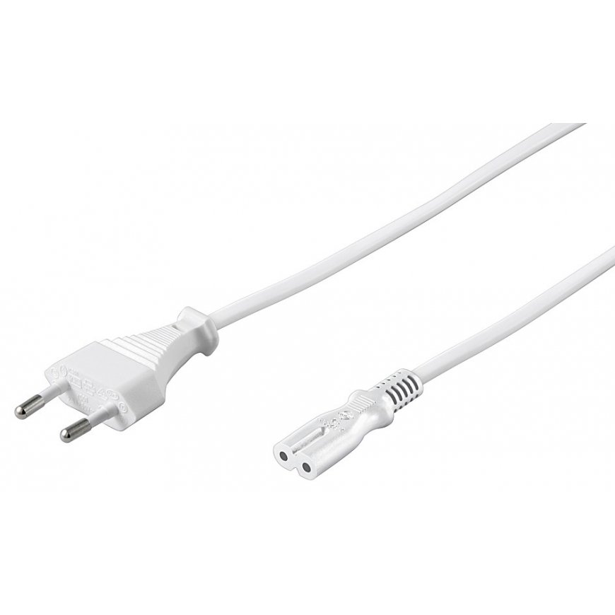 Goobay 96035 power cable White 1.8 m CEE7/16 C7 coupler