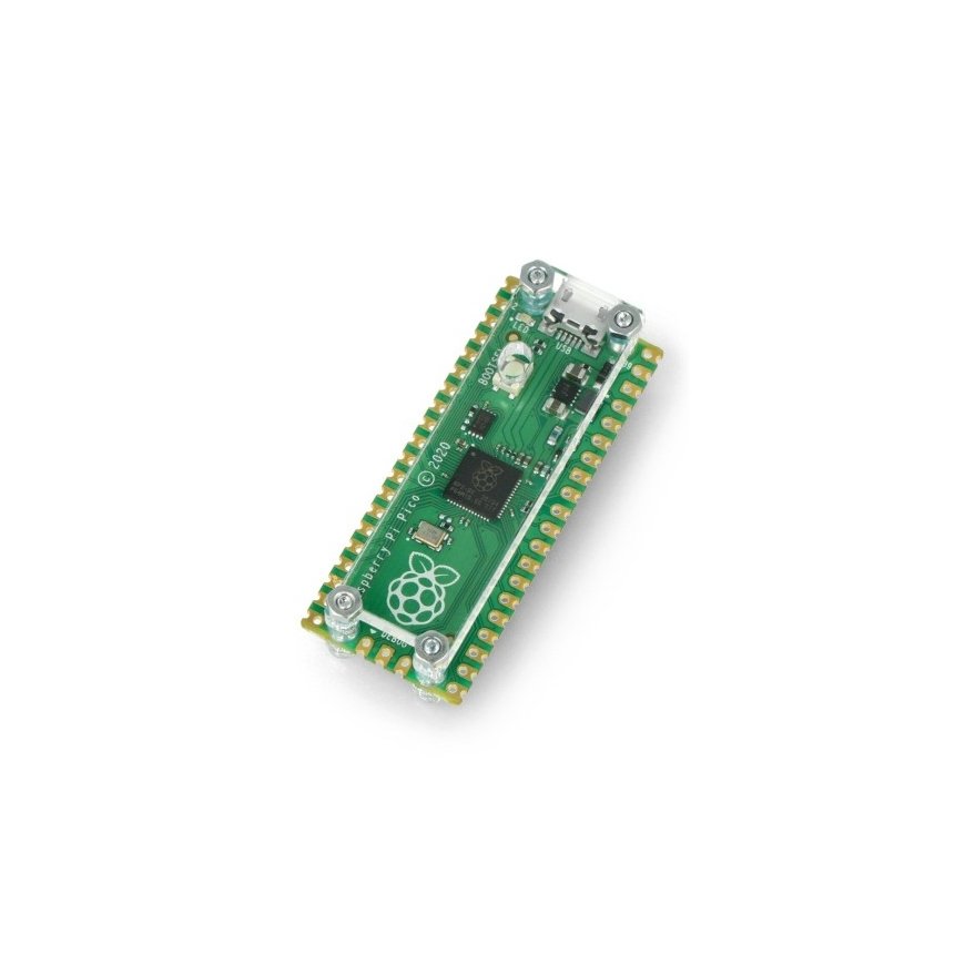 Gravlaser korpuss, kas paredzēts Raspberry Pi Pico - atvērts - caurspīdīgs