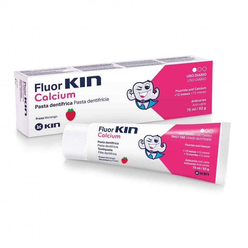 KIN Vaikiška dantų pasta Fluor Kalcis