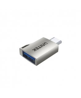 UNITEK A1025GNI kaapelin sukupuolenvaihtaja USB C USB A Hopea
