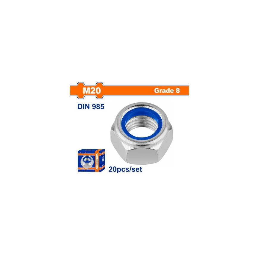 Комплект шестигранных гаек Wadfow M20, 20 шт. – 2