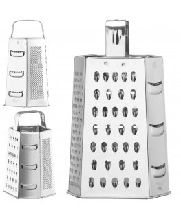 Hendi 6-Sided Kitchen Grater for Vegetables and Cheese 135 x 113 x 215 mm