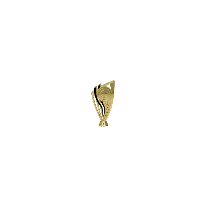 Detail Plastic Gold Figurine with Space for Emblem