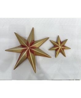 Mondex Since 1986 SANTA LILA 3 zvaigžņu piekariņu komplekts 20.5x20.5x4cm 15x15x3cm 10.5x10.5x2.5cm