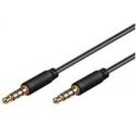 PREMIUMCORD Кабель разъем 3,5 мм 4-пиновый M/M 3м для Apple iPhone, iPad, iPod