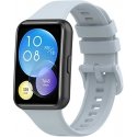 4Wrist silikonihihna, suunniteltu Huawei Watch FIT 2 Active -mallille - harmaa 4Wrist silikonihihna, suunniteltu Huawei Watch FIT 2 Active -mallille - harmaa